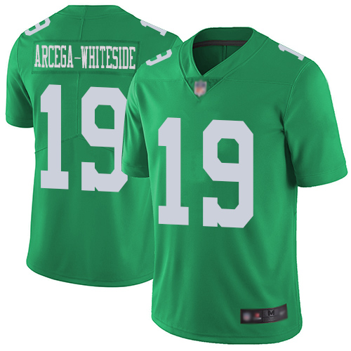Men Philadelphia Eagles 19 JJ Arcega-Whiteside Limited Green Rush Vapor Untouchable NFL Jersey